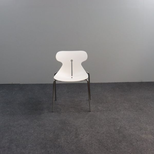 Brado Mariquita Front MARI tuoli – valkoinen, kromijalat