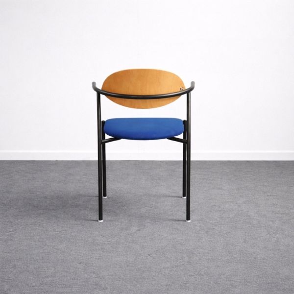 EFG kokoustuoli - sininen/puu