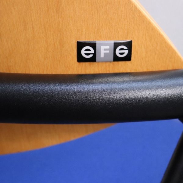 EFG kokoustuoli - sininen/puu