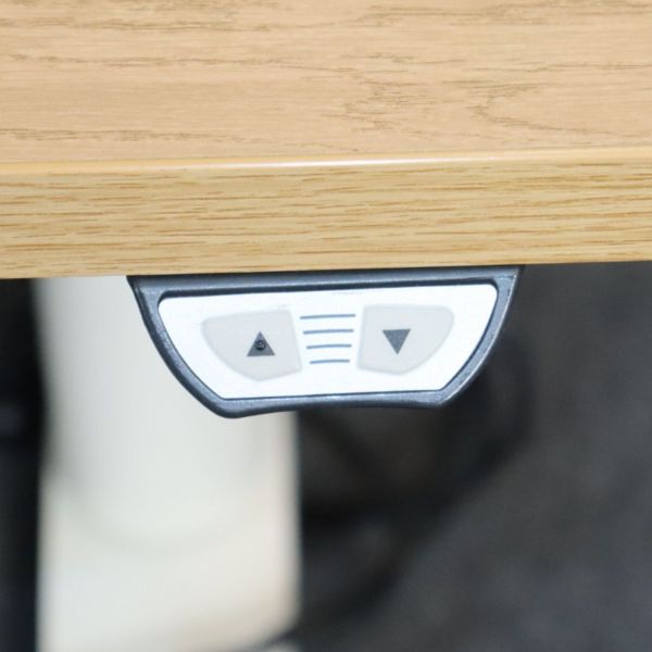 EFG sähköpöytä 180x90 cm - puu/valkoinen