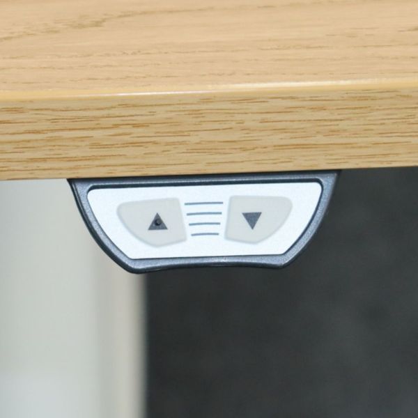 EFG sähköpöytä 210x90 cm - puu/valkoinen