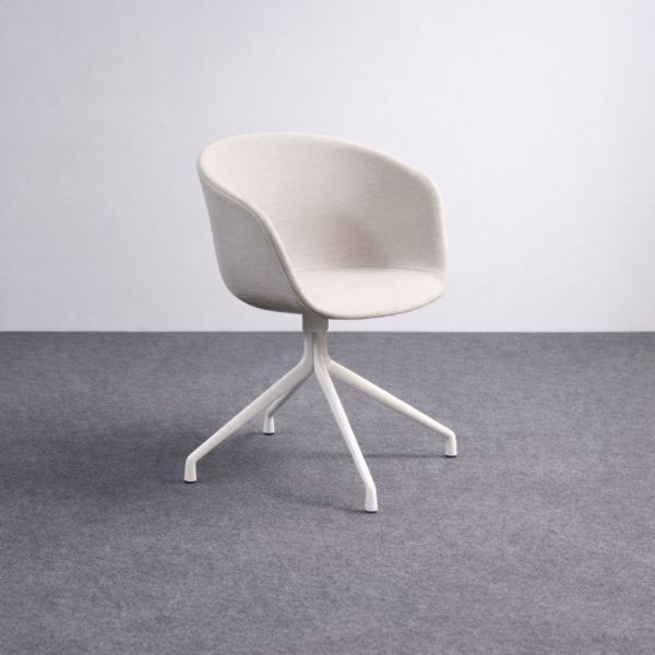 Hay About A Chair AAC 20 tuoli - vaaleanharmaabeige, valkoiset jalat