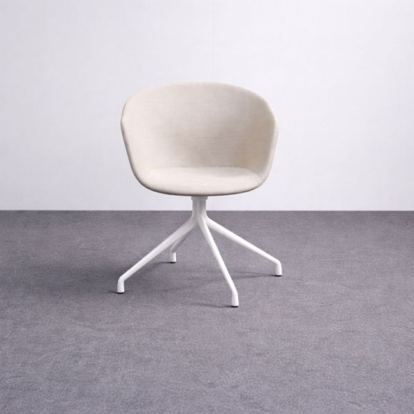 Hay About A Chair AAC 20 tuoli - vaaleanharmaabeige, valkoiset jalat