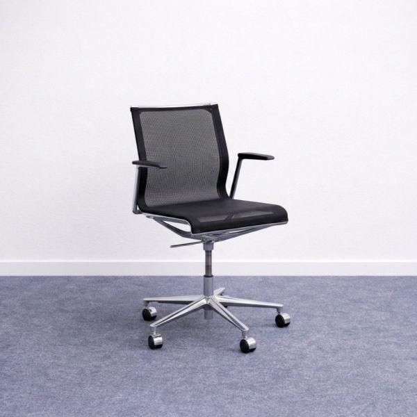 ICF Stick tuoli – musta, pyörällinen