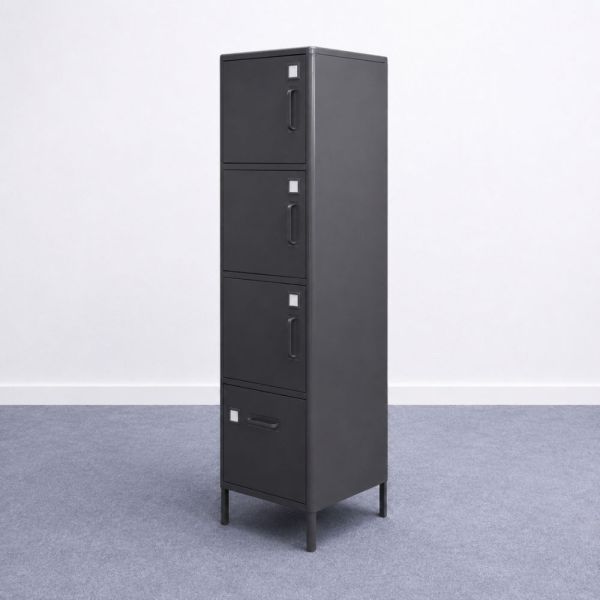 IKEA Idåsen korkea kaappi - tummanharmaa