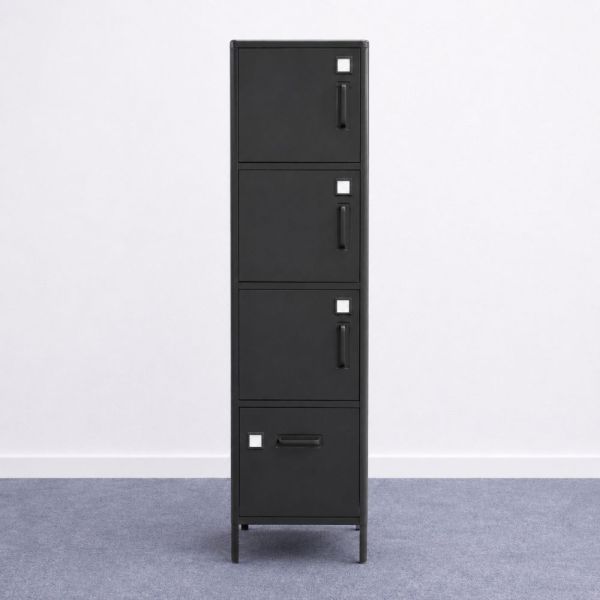 IKEA Idåsen korkea kaappi - tummanharmaa