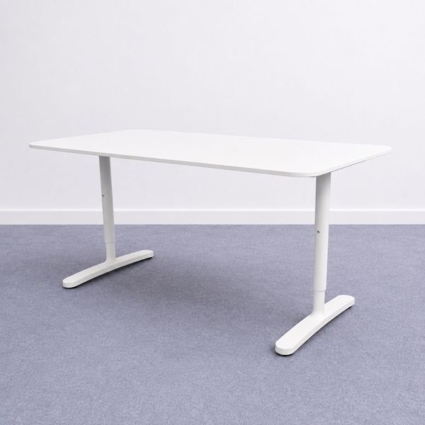 Ikea Bekant -neuvottelupöytä 160 x 80 cm, valkoinen