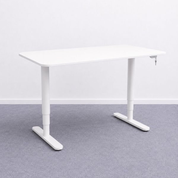 Ikea Bekant -sähköpöytä 120 x 80 cm, valkoinen