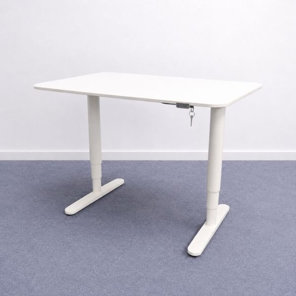 Ikea Bekant -sähköpöytä 120 x 80 cm, valkoinen