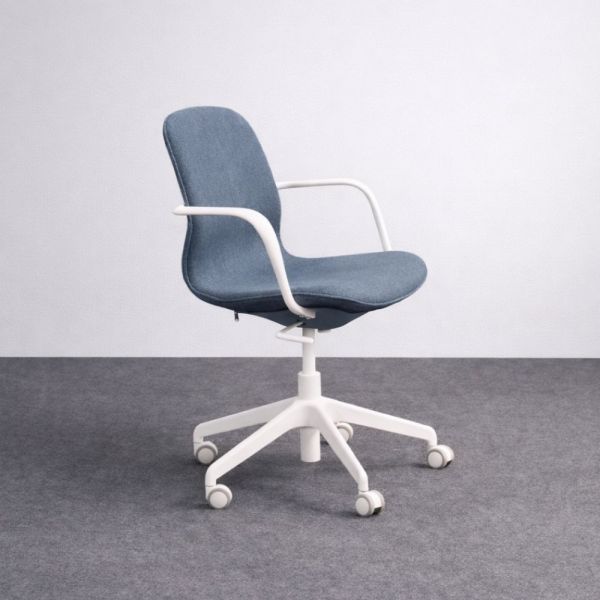 Långfjäll kokoustuoli - tummansiniharmaa/valkoinen