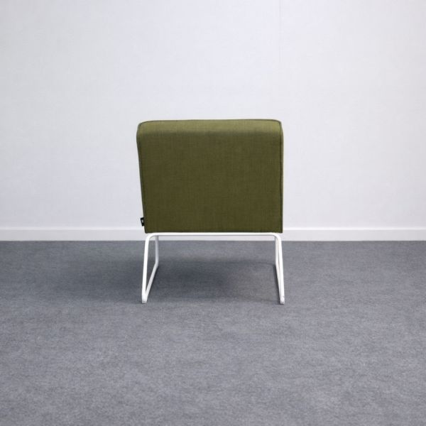 Isku Tere nojatuoli - metsänvihreä/valkoinen