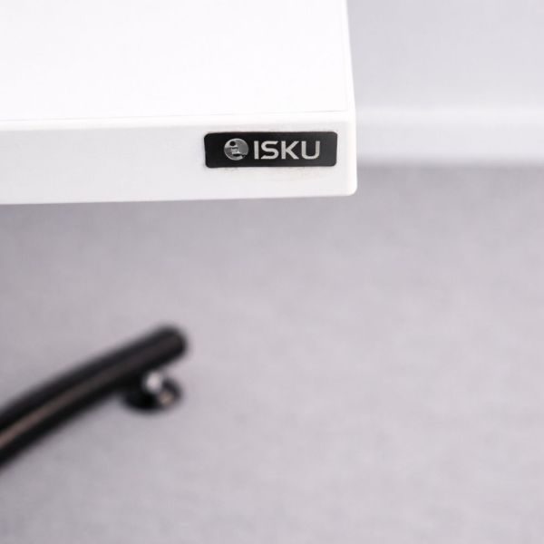 Isku sivupöytä 70×70 cm – valkoinen/musta