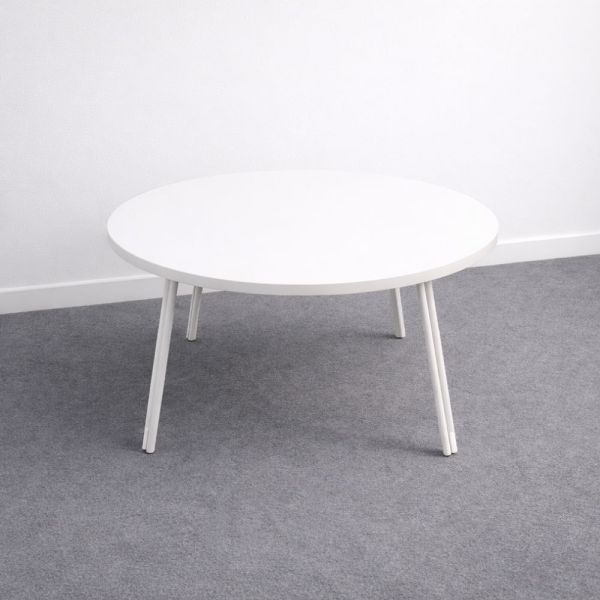 Isku sivupöytä Ø90 cm – valkoinen