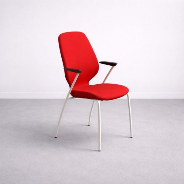 Kinnarps Monroe -tuoli – punainen/valkoinen