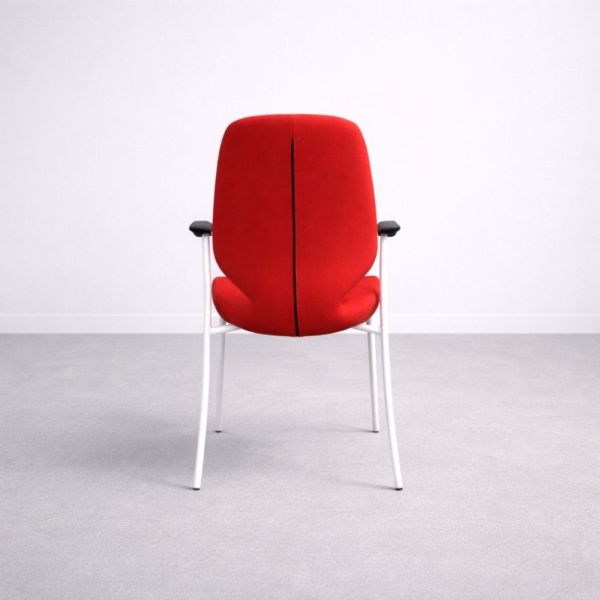 Kinnarps Monroe -tuoli – punainen/valkoinen