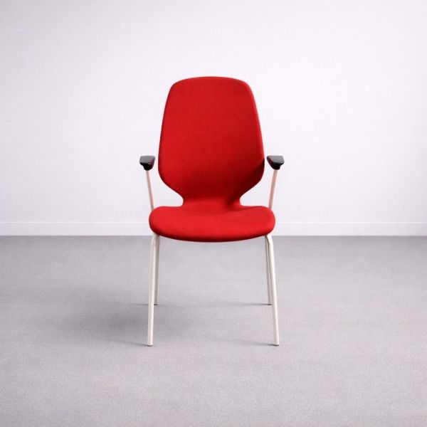 Kinnarps Monroe -tuoli – punainen/valkoinen