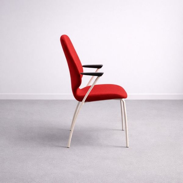 Kinnarps Monroe -tuoli – punainen/valkoinen