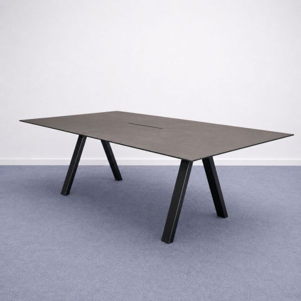 Martela Frankie neuvottelupöytä 240x120 cm – musta metalli
