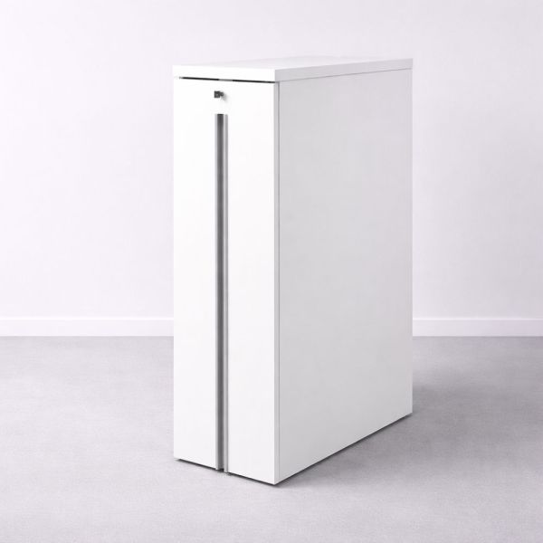 Martela apteekkarinkaappi 122×80×40 cm, kätisyys vaihdettavissa - valkoinen