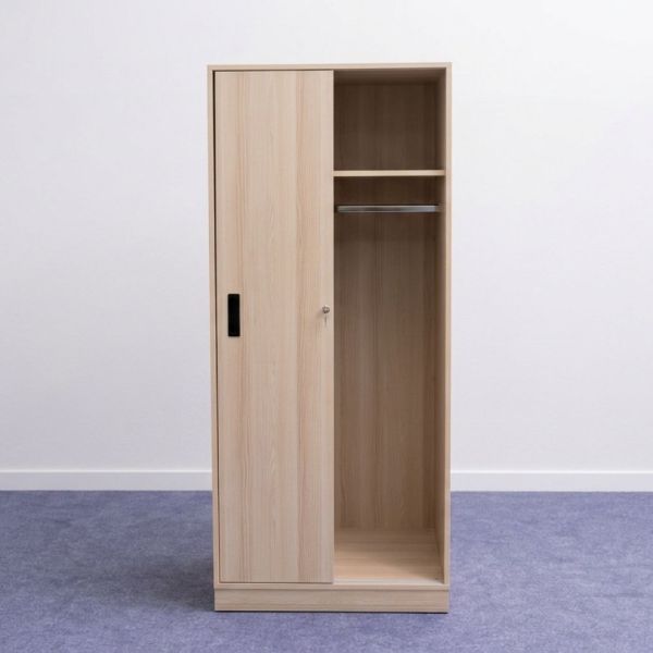 Narbutas vaatekaappi 186x80 cm – vaalea puu