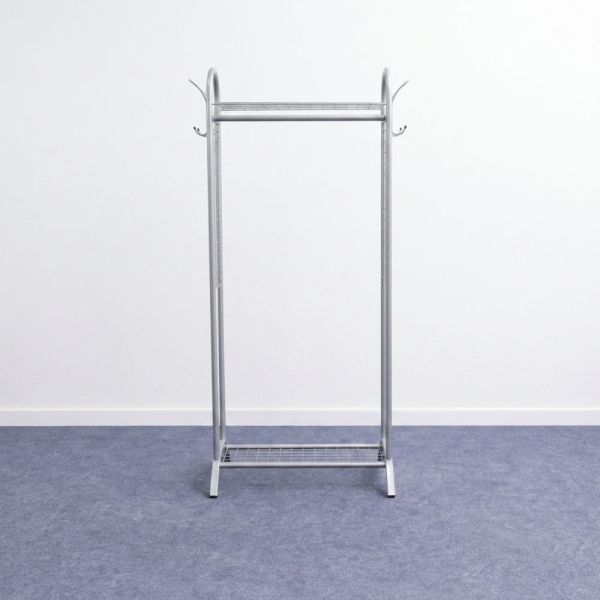 Naulakko 180 x 77 cm – harmaa/metalli