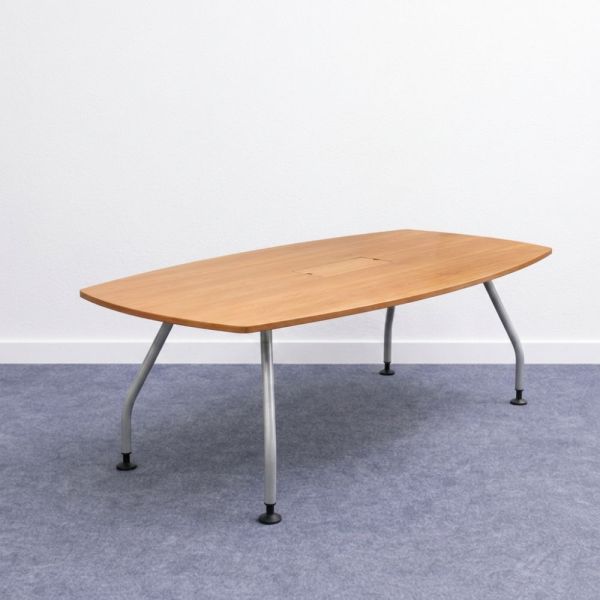 Neuvottelupöytä 220 cm - pyökki/harmaa