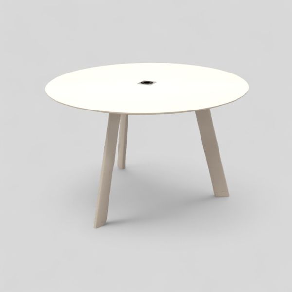Andreu World neuvottelupöytä  Ø120 cm - valkoinen