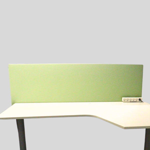 Martela Face pöytäsermi 120x65 - vaaleanvihreä