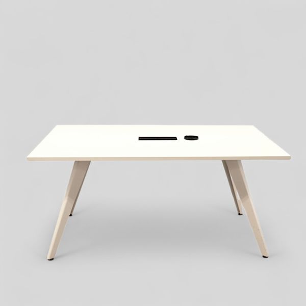 Neuvottelupöytä 200x100 cm + Jabra – valkoinen