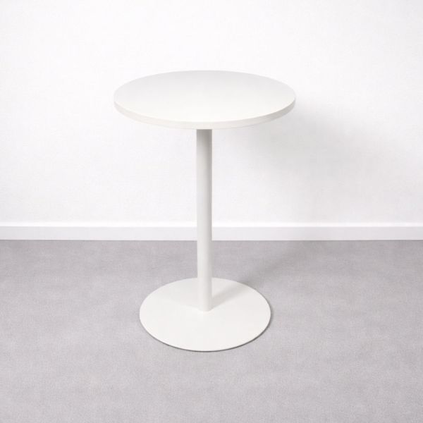 Pystypöytä Ø70 cm – valkoinen