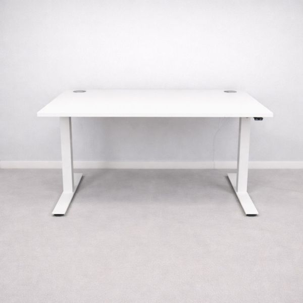 Sähköpöytä 120x80 cm - valkoinen