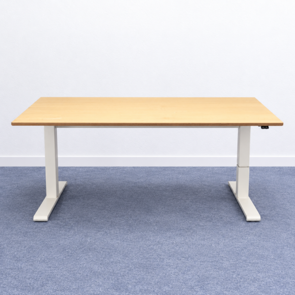 Sähköpöytä 180x80 cm - puu/valkoinen