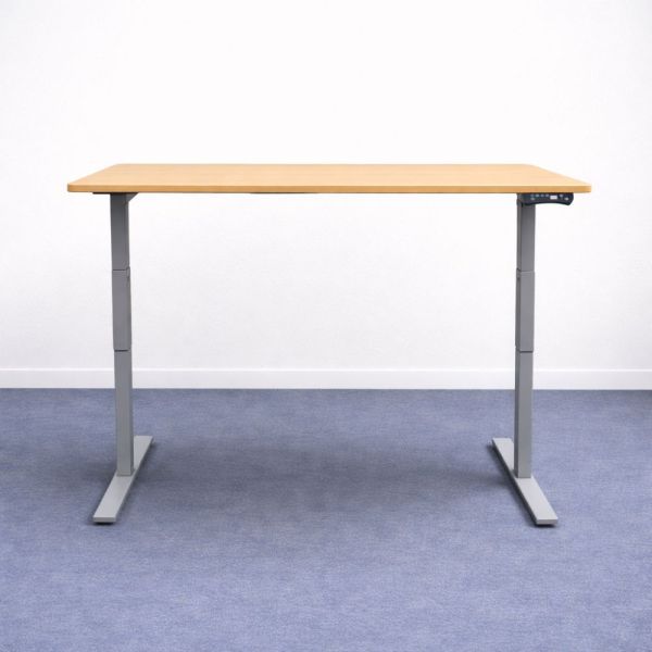 Sähköpöytä 160x80 – puunvärinen sähköpöytä muistipaikoilla