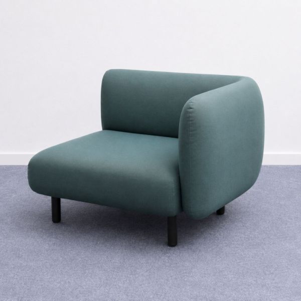 Softline Elle -moduulisohvan kulmamoduuli - vihreä