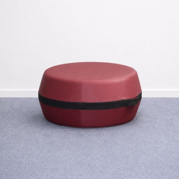 Softline Lisbon Pouf -rahi - viininpunainen