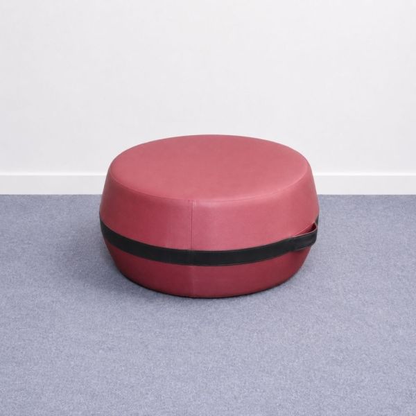 Softline Lisbon Pouf -rahi - viininpunainen