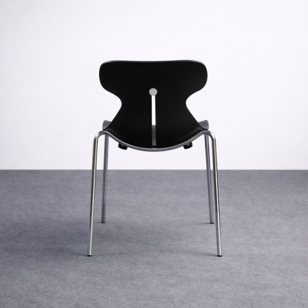 Brado Mariquita Front MARI tuoli – musta/kromi