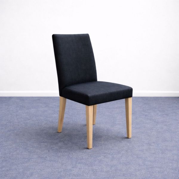 Andreu World tuoli – mustanharmaa kangastuoli puujaloilla