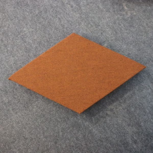 Zilenzio akustiikkalevy 71 × 41 cm – terrakotta / ruskea / harmaa