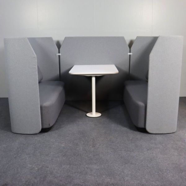 Kinnarps sohvaryhmä - harmaa/valkoinen