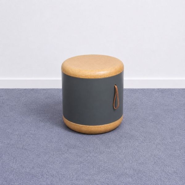 Rahi säilytystilalla 40 cm - korkki/harmaa