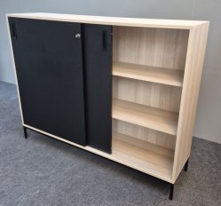 Narbutas Choice liukuovikaappi  160cm saarni/musta