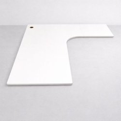 Kulmasähköpöydän kansi 180x200 cm – valkoinen, vasenkätinen