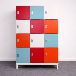 Lokerokaappi 12 lokeroa – monivärinen