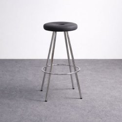 Martela Drop baarijakkara - tummanharmaa/kromi