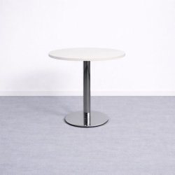 Martela Spot pöytä Ø80 cm - valkoinen/kromi