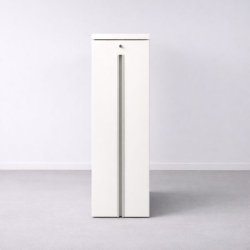 Martela apteekkarinkaappi 122×80×40 cm, kätisyys vaihdettavissa - valkoinen