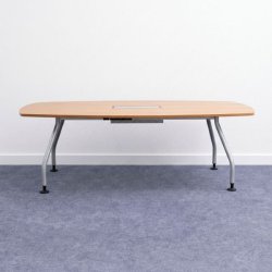 Neuvottelupöytä 220 cm - pyökki/harmaa