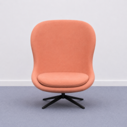 Normann Copenhagen Hyg-nojatuoli - lohenpunainen