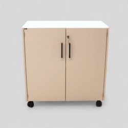 EFG toimistokaappi, pyörillä 82x80x40 - valkoinen